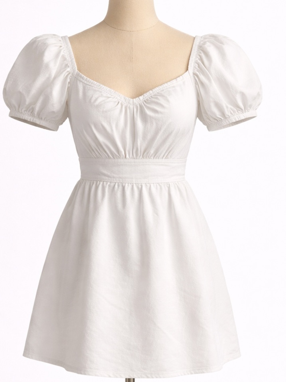 Lulu's White Smocked Baby Doll Dress